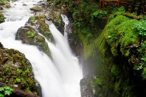 Sol Duc Falls Stock Photos