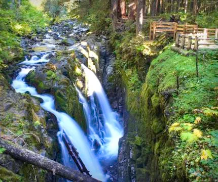 Sol Duc Falls Stock Photos