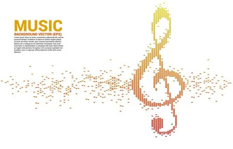 Sol key note icon Sound wave Music Equalizer background. background for event Stock Illustration