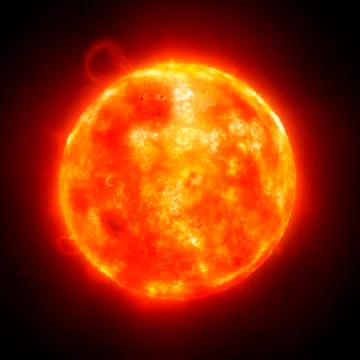 Solar activity, artwork Stock Illustration
