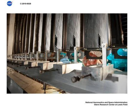 Solar Array Concentrator in Vacuum Tank 6 Copyright: xpiemagsx piemagsspac... Foto stock