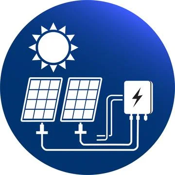 Solar Array Connection Ilustração Stock