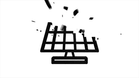 Solar Battery Animated 3D pixel Icon. Motion graphics. Stock Footage 153872642