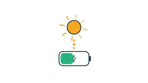 Solar Battery Charging 库存影片 341678998