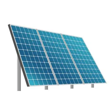 Solar battery eco system vector illustration Stock Illustration