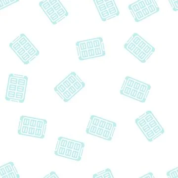 Solar battery gadget glyph vector seamless pattern イラスト素材