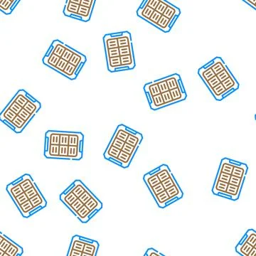Solar battery gadget vector seamless pattern 스톡 일러스트