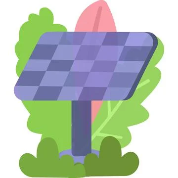 Solar battery icon energy panel vector isolated Stock Illustration