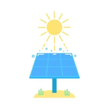 Solar battery illustration. Stock Illustration