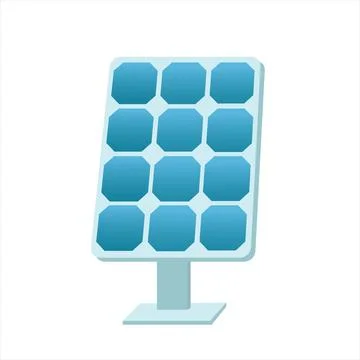 Solar battery panel. Isolated vector illustration Stock Illustration