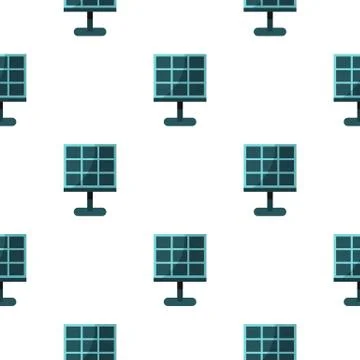 Solar battery pattern seamless Illustrazione stock