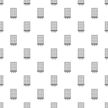 Solar battery pattern seamless Illustrazione stock