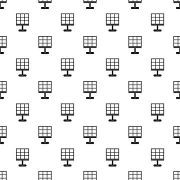 Solar battery pattern vector Illustrazione stock