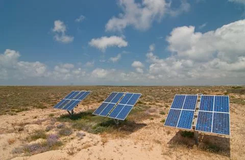 Solar battery Stock Photos
