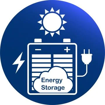 Solar Battery Storage Ilustração Stock