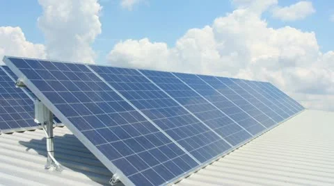 Solar battery timelapse Stock Footage 22034850