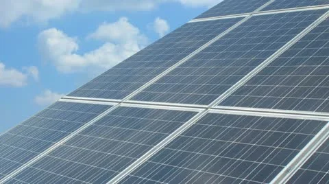 Solar battery timelapse Stock Footage 22034852