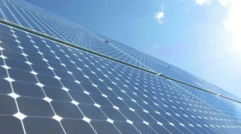Solar battery timelapse Stock Footage 22034883