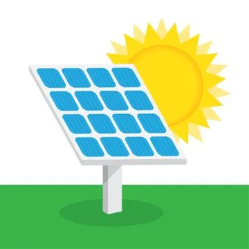 Solar battery vector icon Stock Illustration