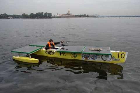 Solar Boat Stock Photos
