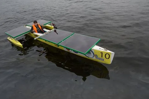 Solar Boat Stock Photos