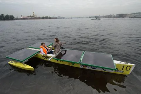 Solar Boat Stock Photos