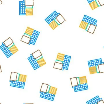 Solar cables vector seamless pattern Stock Illustration