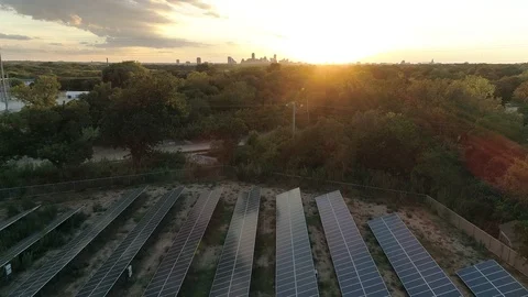 Solar Cell Aerial Stock Footage 94556227