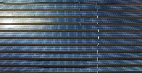 Solar cell farm Stock Photos