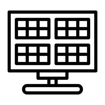 Solar cell icon Stock Illustration