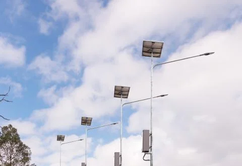 Solar Cell Lamp Stock Photos