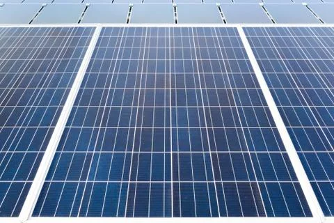 Solar cell panel background Stock Photos
