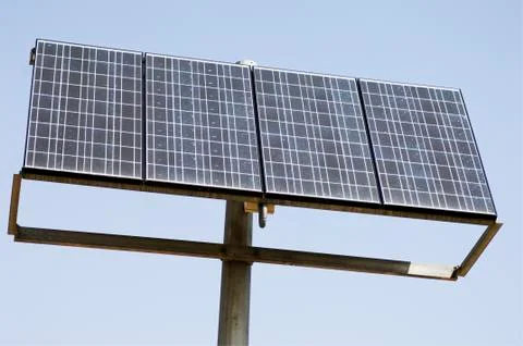 Solar cell panel Stock Photos