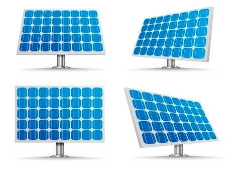Solar Cell Panels Stock Illustration
