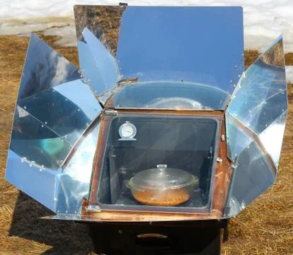 Solar cooking Stock Photos