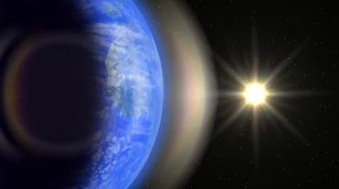 Solar decline in space 스톡 동영상 6005657