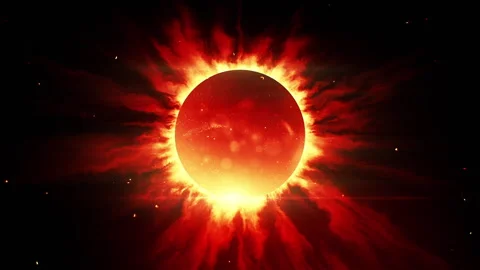 Solar Eclips Background Stock Footage 275831451