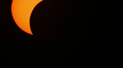 Solar Eclipse 09 Timelapse Stock Footage 11060363