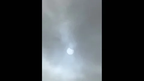 Solar eclipse 10/06/2021 Stock Footage 170447943
