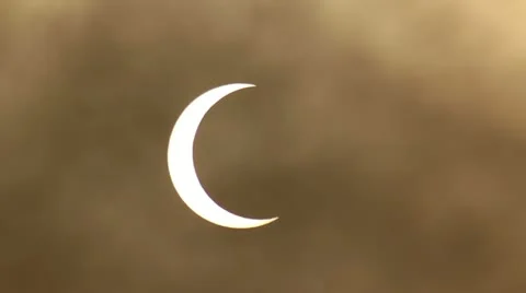 Solar Eclipse 14 Timelapse Stock Footage 11060878