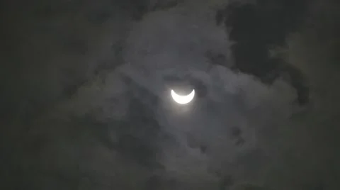 Solar eclipse 2015 Stock Footage 48219725