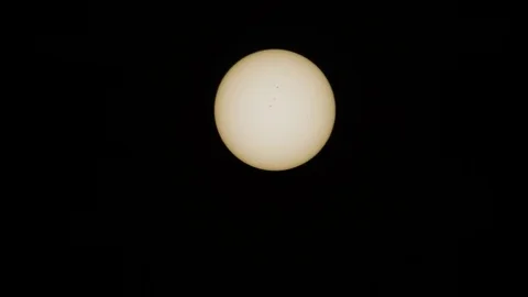 Solar Eclipse 2017 event in South Carolina sky Stock-Footage 79129337