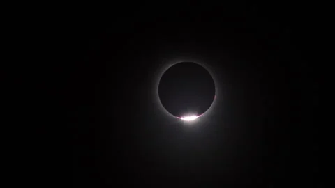 SOLAR ECLIPSE 2024 - Diamond Ring Stock Footage 272157613