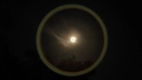 Solar Eclipse of 25.07.2026 the sun slowly moving in front of the sun making a Stock Footage 344979717