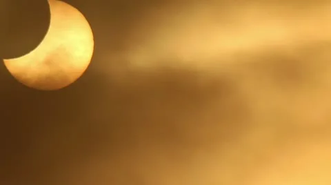 Solar Eclipse 28 Timelapse Stock Footage 11061265