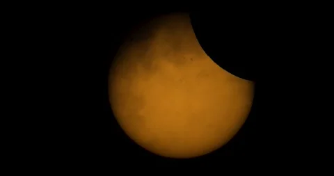 Solar Eclipse 29032025 Stock Footage 305411530