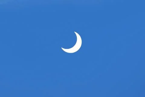 Solar eclipse 4 january 2011, Krakow, Poland Stock Photos