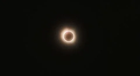 Solar Eclipse of April 8, 2024 during Ring of Fire Stock Footage 271312896