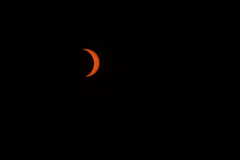 Solar eclipse in Argentina 2020 with darkness 写真素材