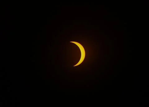 Solar eclipse in Argentina 2020 with darkness Stock Photos